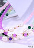 Boho Necklace, Seed Bead Choker, Crystal Pearl